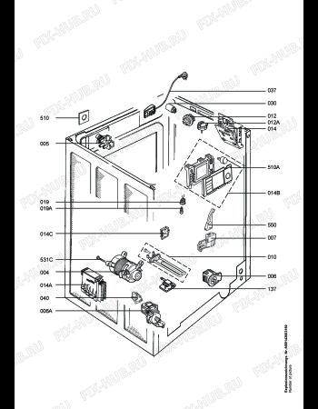Взрыв-схема стиральной машины Aeg LAVALOGIC1410 - Схема узла Electrical equipment 268